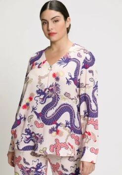 Ulla Popken MANCHES LONGUES - Bluzka - Saumon Clair