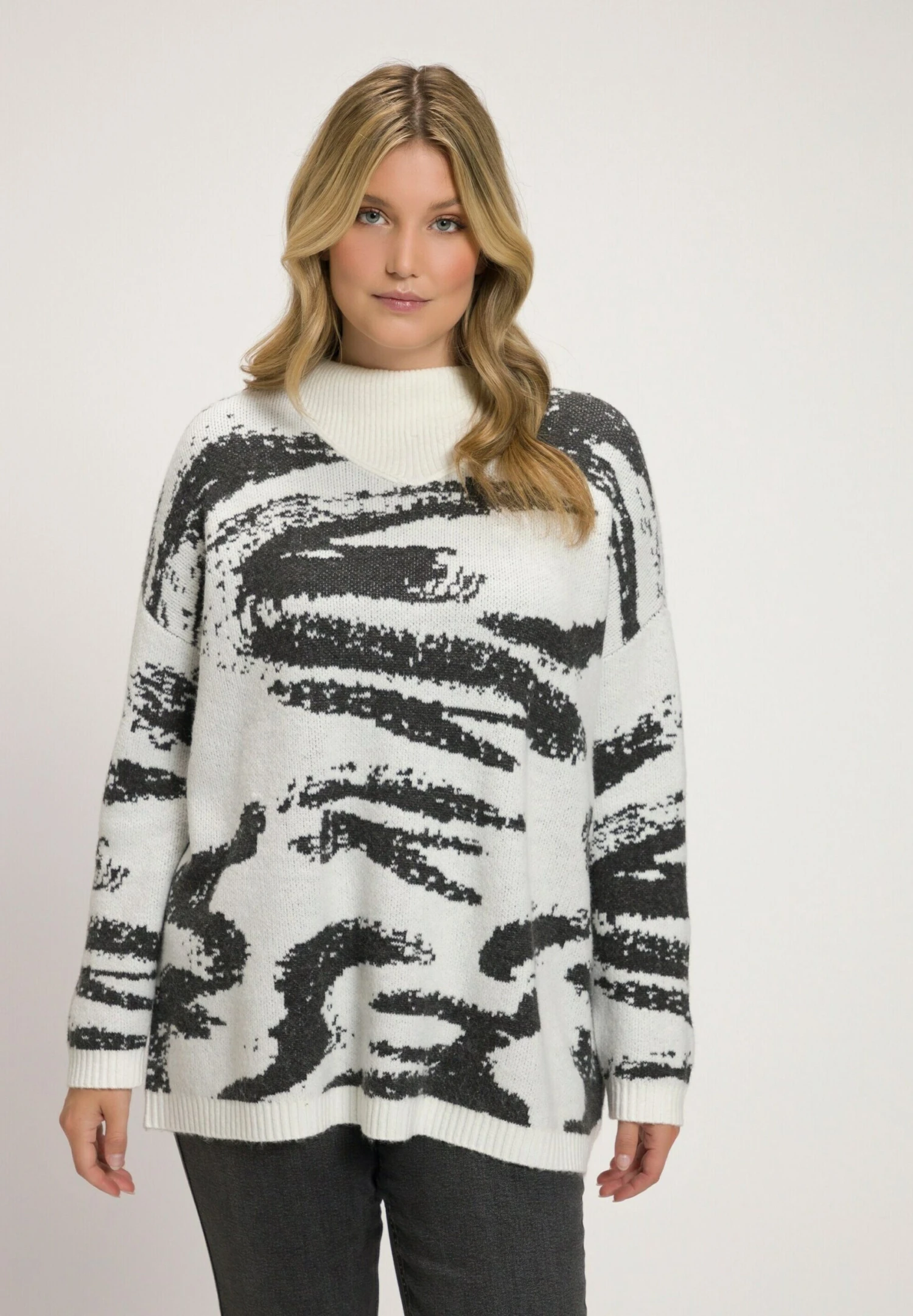 Ulla Popken Sweter - Steenwit 3 Ulla Popken Sweter - Steenwit