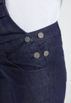 Ulla Popken Ogrodniczki - Dark Blue Denim -Ulla Popken 55d496cde3b740079bb3fc41bce20280