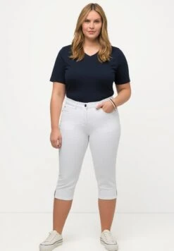 Ulla Popken Szorty Jeansowe - White Denim 8 Ulla Popken Szorty Jeansowe - White Denim -Ulla Popken 55dc2f4653d942d082f4d7e7eea6f83b