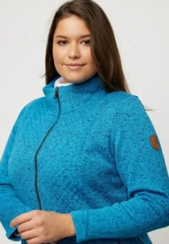 Ulla Popken Krótki Płaszcz - Ozeanblau -Ulla Popken 55e778249e854097936436773527f4db