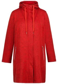Ulla Popken Krótki Płaszcz - Rouge Carmin -Ulla Popken 578ef48affc24ffbacd69a0af2df41c0