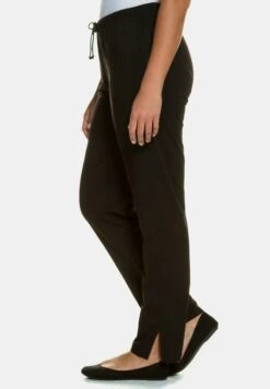 Ulla Popken Spodnie Treningowe - Schwarz -Ulla Popken 579f0ac353e74d6ca0df69b4089d315c