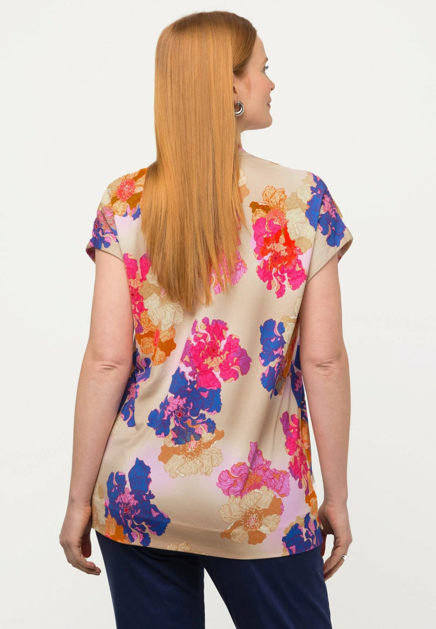 Ulla Popken Bluzka - Magenta 4 Ulla Popken Bluzka - Magenta - obrazek 2