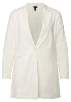 Ulla Popken Krótki Płaszcz - Blanc Neige -Ulla Popken 5872127f232348e6add52a21b1fdf796