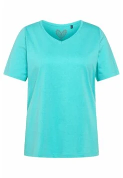 Ulla Popken T-shirt Basic - Türkis 11 Ulla Popken T-shirt Basic - Türkis -Ulla Popken 5912e8203df84ad89032d70ac5cde220