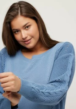 Ulla Popken Sweter - Bleu Jean -Ulla Popken 59fd568c4e79492e8dd26fa4754ef93d