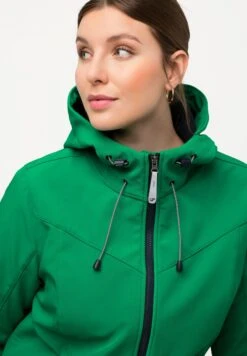 Ulla Popken Krótki Płaszcz - Vert émeraude -Ulla Popken 5a9574f4be04495dbbd30bb0a285a58b