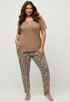 Ulla Popken Piżama - Taupe -Ulla Popken 5a9927aa56e5470dbaa3ad85dce3858d