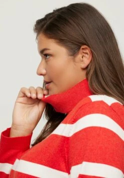 Ulla Popken Sweter - Hellrot -Ulla Popken 5ab83fd9f04f4700a7e339c76290ac82