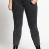 Ulla Popken Jeansy Skinny Fit - Dunkelgrau Denim