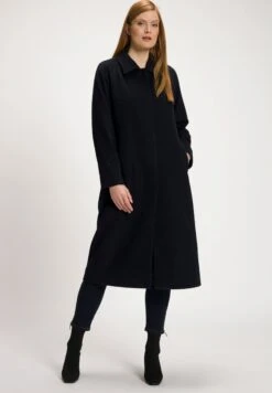 Ulla Popken Klasyczny Płaszcz - Marine