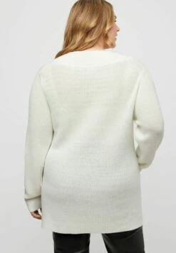Ulla Popken Sweter - Offwhite -Ulla Popken 5cb81c143f9d4f6e922d62363ceb7f5d