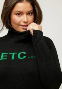 Ulla Popken Sweter - Black -Ulla Popken 5ce149ae35324cc2be41e1b9f108bf83