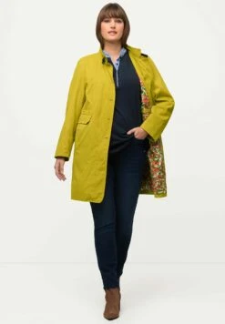 Ulla Popken Krótki Płaszcz - Pistache -Ulla Popken 5d88f2152be64d859c3a77dcea9f6840