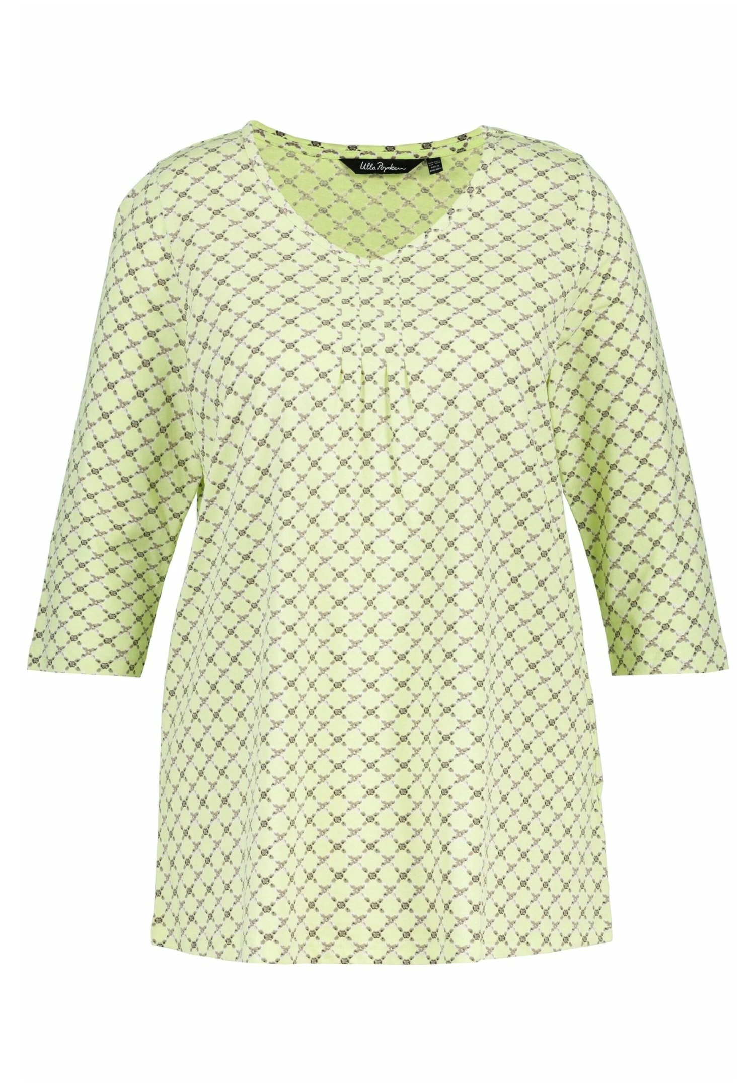 Ulla Popken Bluzka Z Długim Rękawem - Lime Green Multi 6 Ulla Popken Bluzka Z Długim Rękawem - Lime Green Multi - obrazek 4