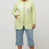 Ulla Popken Bluza Rozpinana - Limettengrün