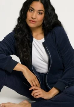 Ulla Popken Bluza Rozpinana - Marine -Ulla Popken 5ef7859e0e644424805a06e1150a3a5e