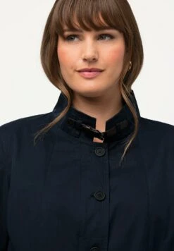 Ulla Popken Krótki Płaszcz - Marine -Ulla Popken 5f7331dbc8174e399e658090a39c7371