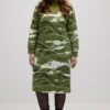 Ulla Popken ABSTRACT LANDSCAPE - Sukienka Letnia - Moss Green Multi