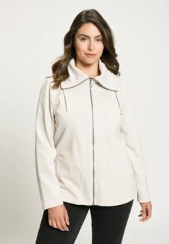 Ulla Popken Bluza Rozpinana - Graubeige -Ulla Popken 61414ea0968140eeab816a6136021db2