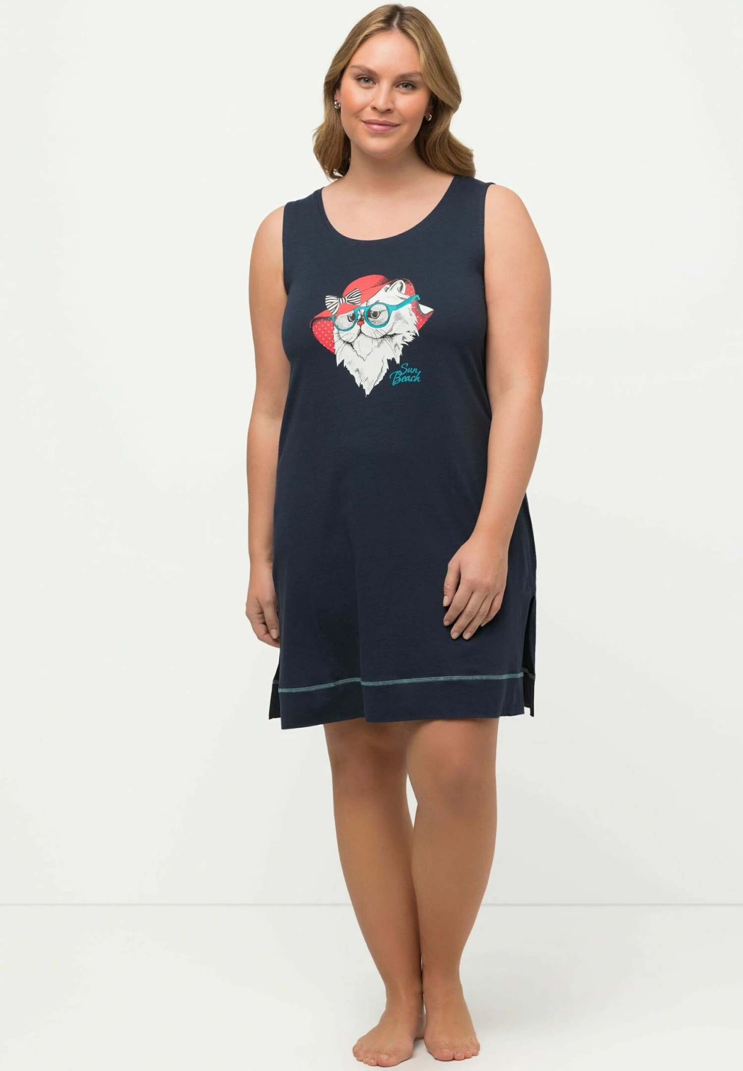 Ulla Popken Koszula Nocna - Night Blue 4 Ulla Popken Koszula Nocna - Night Blue - obrazek 2