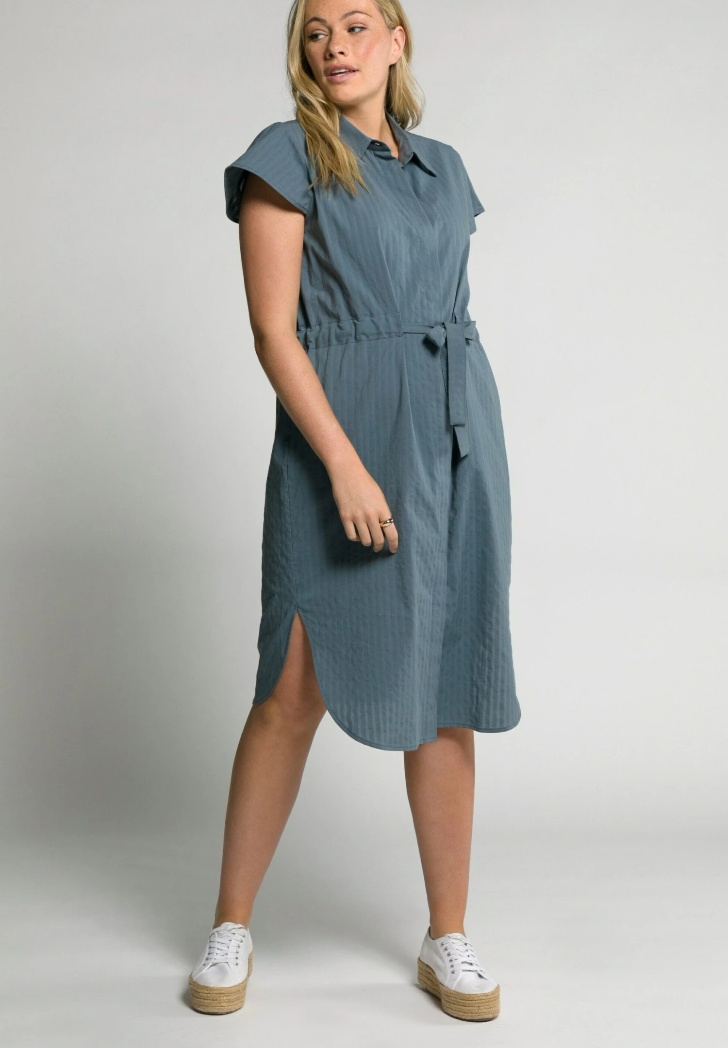 Ulla Popken Sukienka Koszulowa - Stein 4 Ulla Popken Sukienka Koszulowa - Stein - obrazek 2