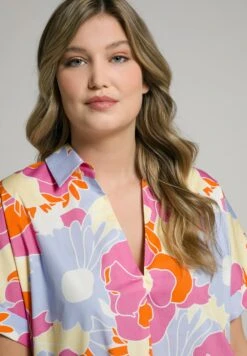 Ulla Popken Bluzka - Dunkles Rosa -Ulla Popken 64f4e8880be94502b6c101a6ef2464de