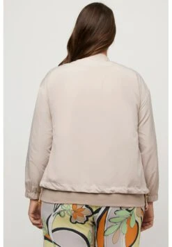 Ulla Popken SHIMMER DETAIL LAYERED - Kurtka Bomber - Sand -Ulla Popken 652ce3cb827e42189a0b329e329baaa0