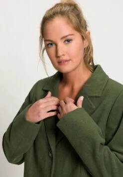 Ulla Popken Klasyczny Płaszcz - Pond Green 7 Ulla Popken Klasyczny Płaszcz - Pond Green -Ulla Popken 66ab046f21eb487abb4eb656b8b54b3d