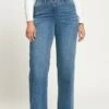 Ulla Popken Jeansy Straight Leg - Light Denim Blue