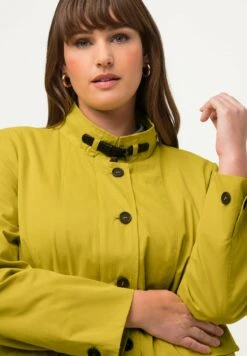 Ulla Popken Krótki Płaszcz - Pistache -Ulla Popken 67475fbb651a4543b5353bddd2c340d4