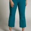 Ulla Popken FUNCTIONAL STRETCH CROP - Spodnie Materiałowe - Strong Teal -Ulla Popken 67991d3defd74f21800b944675af9fbb