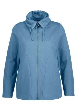 Ulla Popken Bluza Rozpinana - Petrolblau -Ulla Popken 686a3d74c1a64149a98ce617d6542ecf