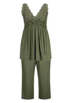 Ulla Popken Piżama - Lodengrün 11 Ulla Popken Piżama - Lodengrün -Ulla Popken 69b5ebb32fa14a12b57ebd62baaa9294