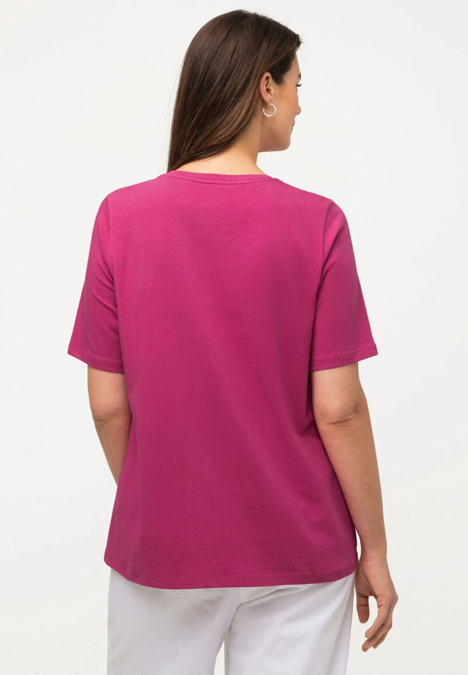 Ulla Popken T-shirt Z Nadrukiem - Rose Vif 4 Ulla Popken T-shirt Z Nadrukiem - Rose Vif - obrazek 2