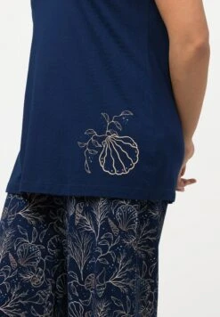 Ulla Popken SET SCHELPEN V-HALS WIJDE PIJPEN MOUWLOOS - Piżama - Inkt 10 Ulla Popken SET SCHELPEN V-HALS WIJDE PIJPEN MOUWLOOS - Piżama - Inkt -Ulla Popken 6cb91388b96345bda09910033d358826