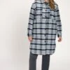 Ulla Popken LONG PLAID SHACKET - Kardigan - Navy Blue Multi -Ulla Popken 6d1faa2d7bad4d84a40b5845e60b4ca9