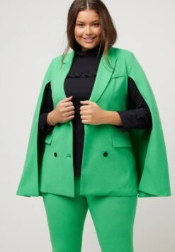 Ulla Popken Ponczo - Vert Gazon -Ulla Popken 6e899bd9ebad453ba1706a971745e492