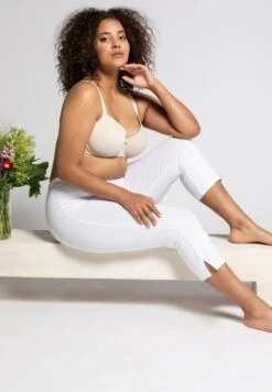 Ulla Popken GROSSE GRÖSSEN BIS 76 CAPRI KLASSISCHE 7/8 - Legginsy - Weiß -Ulla Popken 6fdeea7f1a144d66935e5a8f8b9de3cf