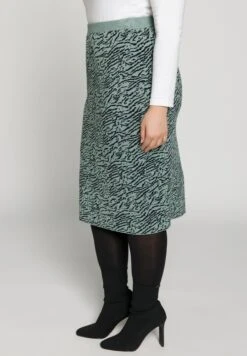 Ulla Popken Spódnica Ołówkowa - Menthe -Ulla Popken 70dd2b642ea14277a543c624eb9c297f