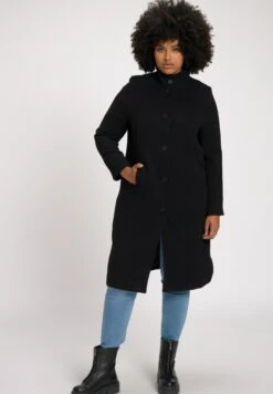 Ulla Popken JAS - Klasyczny Płaszcz - Zwart