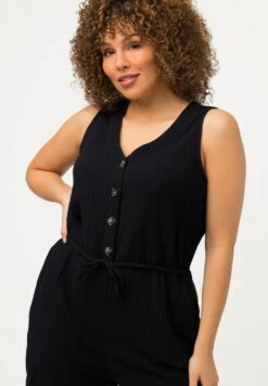 Ulla Popken EN COUPE LARGE SANS MANCHES ET COL V - Kombinezon - Marine -Ulla Popken 724a7909c6e3424997ab2681bf4b03d3