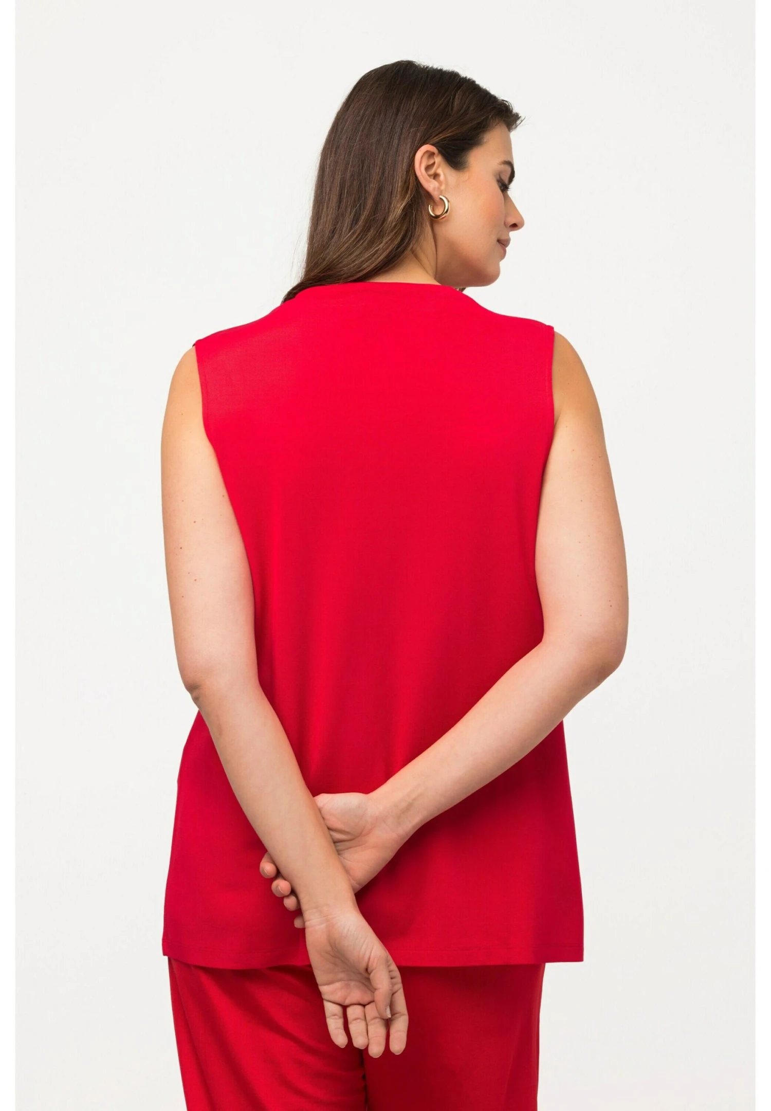 Ulla Popken Top - Rouge Pavot 4 Ulla Popken Top - Rouge Pavot - obrazek 2