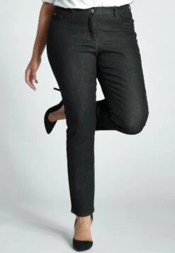 Ulla Popken SAMMY - Jeansy Slim Fit - Black
