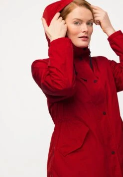 Ulla Popken HYPRAR - Kurtka Przeciwdeszczowa - Salsa -Ulla Popken 7420f054d85c4736acef2d6a328f3fe3