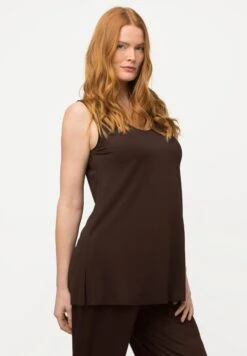 Ulla Popken Top - Marron Pin -Ulla Popken 758fdafe58d345359cde65495f88030b