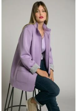 Ulla Popken Krótki Płaszcz - Lavande Clair -Ulla Popken 765e6b5e0b59457a9da570b0fa9ab1ad