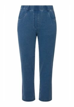 Ulla Popken SIENNA SMALLE PIJPEN ELASTISCHE BAND - Jeansy Slim Fit - Blue Denim -Ulla Popken 76958cc54dc1446c933753664826e286