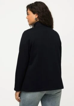 Ulla Popken STEHKRAGEN KNÖPFE LANGARM - Bluza - Marine -Ulla Popken 773ed60e1932486a9929f8ba7e2dce87